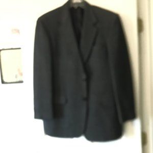 Men's Dark Charcoal Gray Tweed Sport Coat 42L